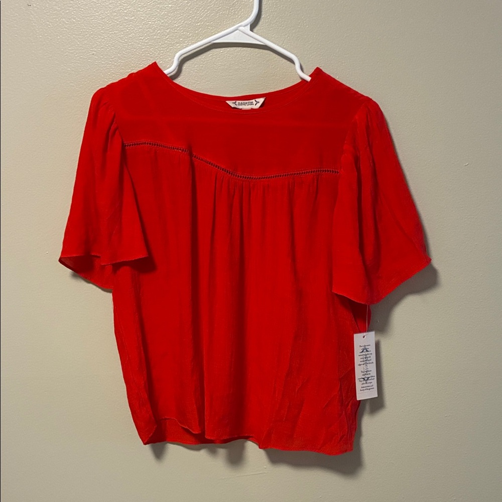 Nanette Lepore Bold Red Blouse